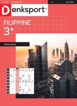 Denksport Filippine 3 Vakantieboek – april 2022