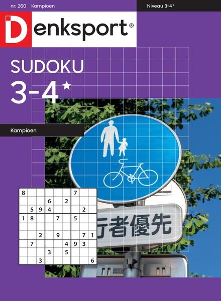 Denksport Sudoku 3-4 kampioen – 28 april 2022 Cover