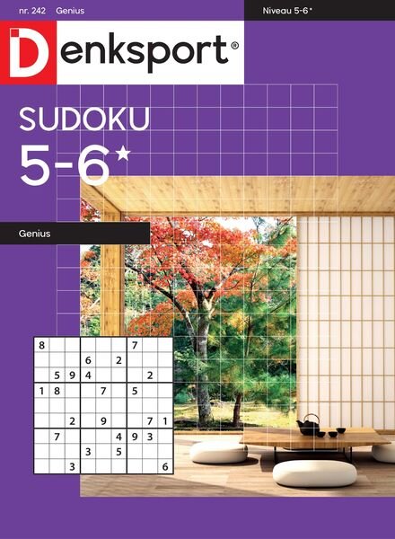 Denksport Sudoku 5-6 genius – 05 mei 2022 Cover