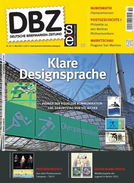 Deutsche Briefmarken-Zeitung – 02 Mai 2022 Cover