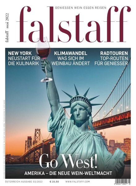 Falstaff Magazin osterreich – Marz 2022 Cover