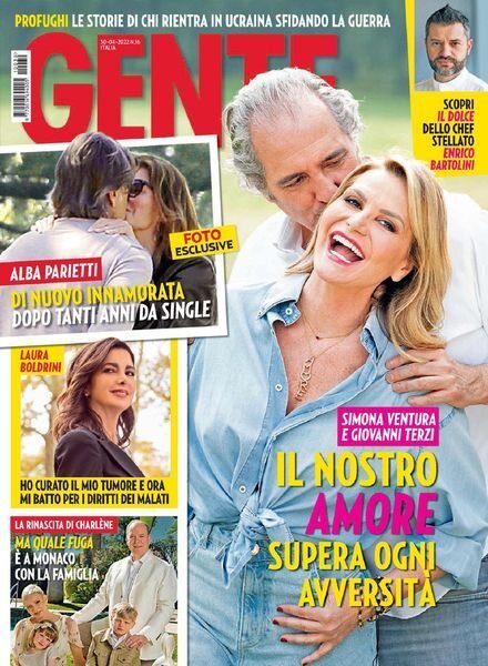 Gente Italia – 30 aprile 2022 Cover