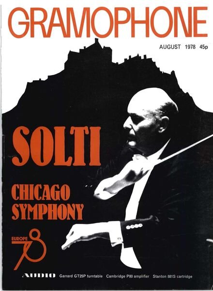 Gramophone – August 1978 Cover