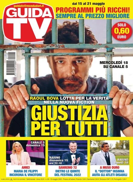 GuidaTV – 10 maggio 2022 Cover