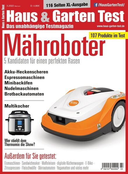 HAUS & GARTEN TEST – April 2022 Cover