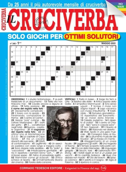 Il Cruciverba – maggio 2022 Cover