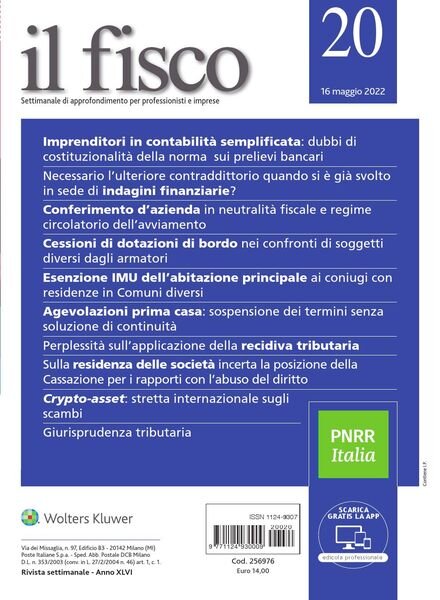 il fisco N20 – 16 Maggio 2022 Cover
