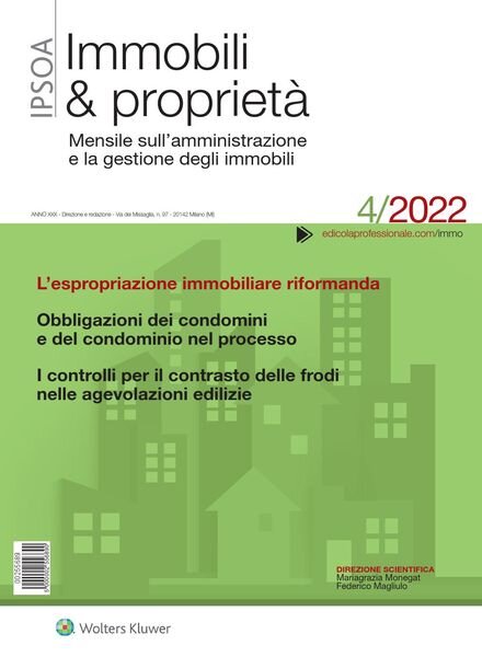 Immobili & proprieta – Aprile 2022 Cover