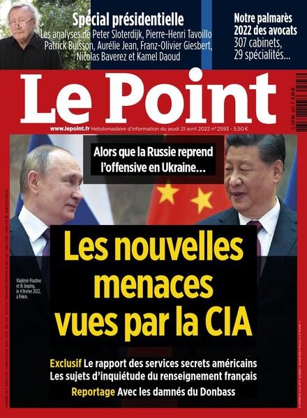 Le Point – 21 Avril 2022 Cover