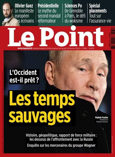 Le Point – 24 Fevrier 2022 Cover