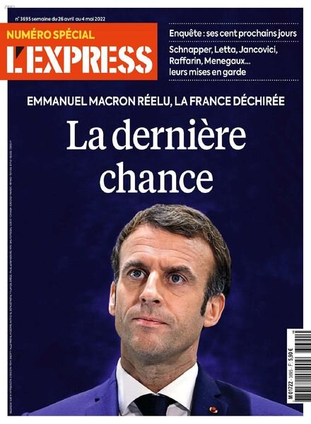 L’Express – 26 avril 2022 Cover