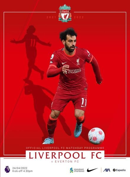 Liverpool FC Programmes – vs Everton – 24 April 2022 Cover