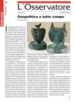 L’Osservatore – 30 aprile 2022