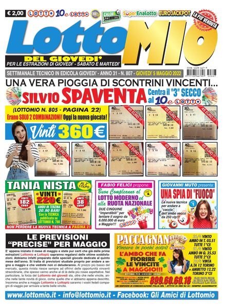 Lottomio del Giovedi – 5 Maggio 2022 Cover