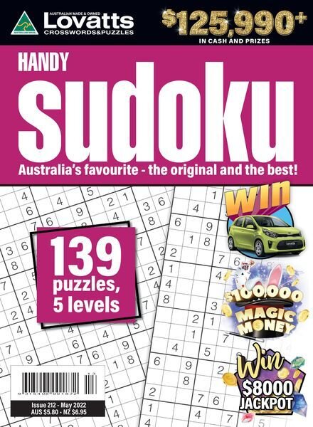 Lovatts Handy Sudoku – May 2022 Cover