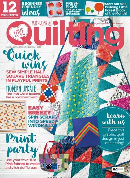 Love Patchwork & Quilting – July 2022 Cover
