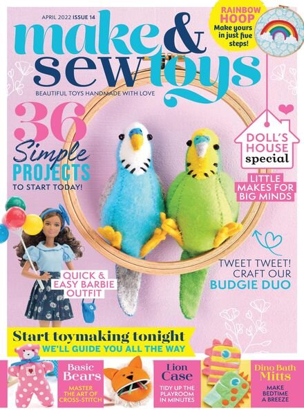 Make & Sew Toys – April 2022 Cover