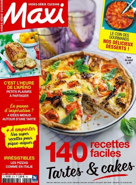 Maxi – Hors-Serie Cuisine – Juin-Aout 2022 Cover