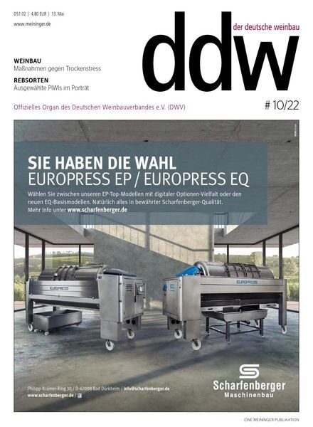 Meininger – 12 Mai 2022 Cover