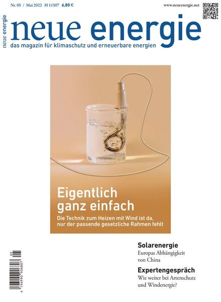 neue energie – 05 Mai 2022 Cover