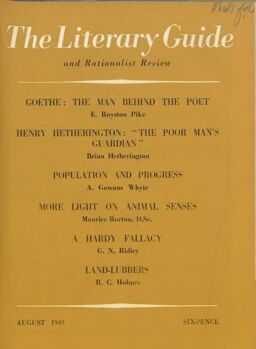 New Humanist – The Literary Guide August 1949