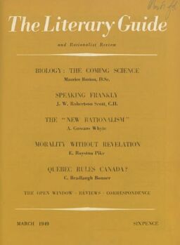 New Humanist – The Literary Guide March 1949