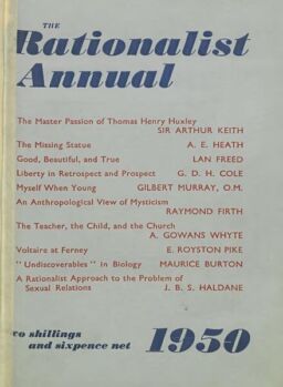 New Humanist – The Rationalist Annual 1950