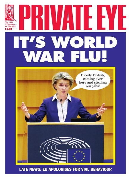 Private Eye Magazine – Issue 1540 – 5 February 2021 Cover