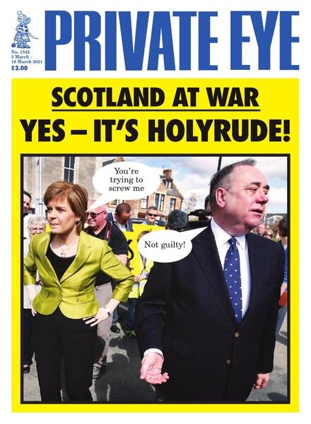 Private Eye Magazine – Issue 1542 – 5 March 2021 Cover