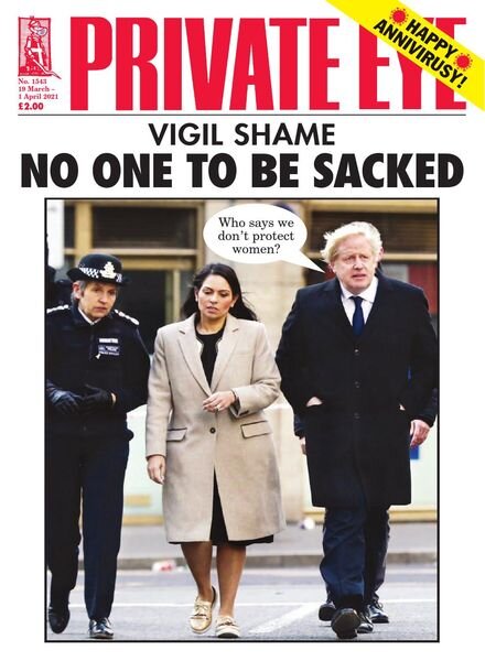 Private Eye Magazine – Issue 1543 – 19 March 2021 Cover