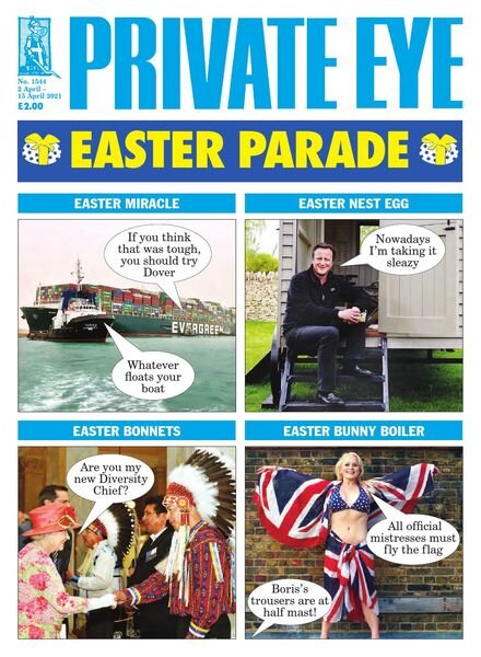 Private Eye Magazine – Issue 1544 – 2 April 2021 Cover