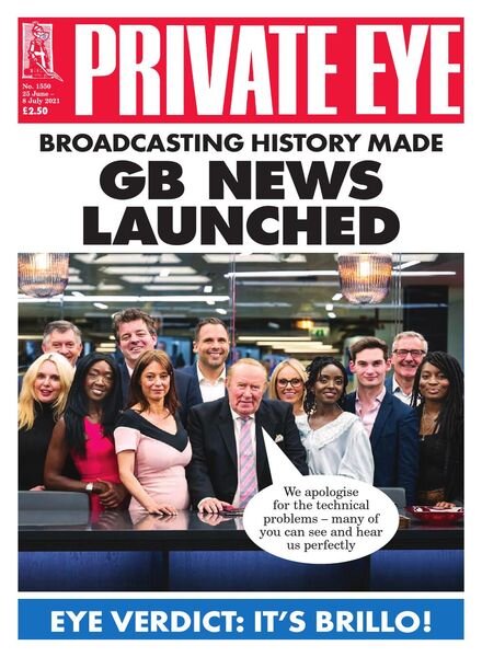 Private Eye Magazine – Issue 1550 – 25 June 2021 Cover