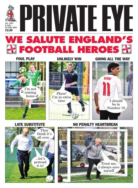 Private Eye Magazine – Issue 1551 – 9 July 2021 Cover