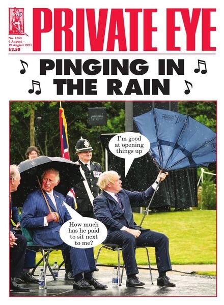 Private Eye Magazine – Issue 1553 – 6 August 2021 Cover