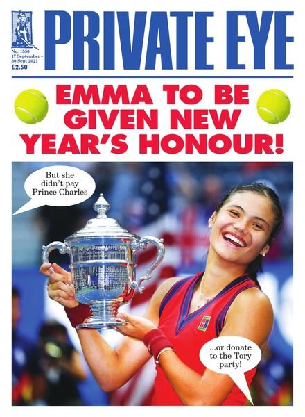 Private Eye Magazine – Issue 1556 – 17 September 2021 Cover