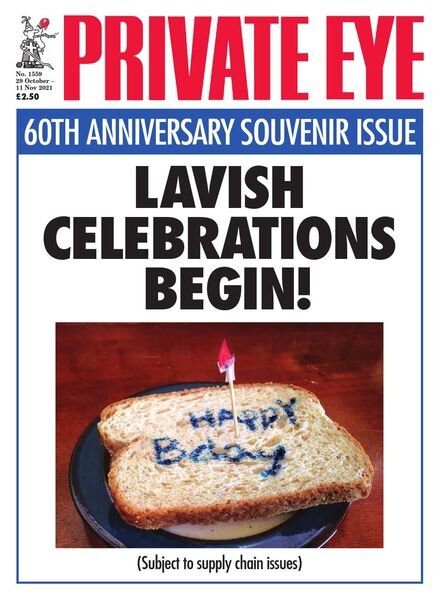 Private Eye Magazine – Issue 1559 – 29 October 2021 Cover