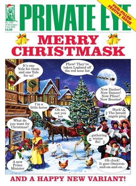 Private Eye Magazine – Issue 1563 – 18 December 2021 Cover