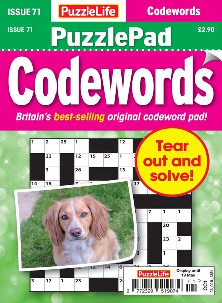PuzzleLife PuzzlePad Codewords – 21 April 2022 Cover