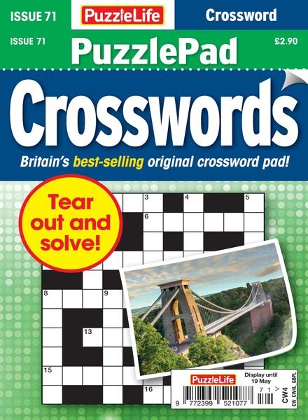 PuzzleLife PuzzlePad Crosswords – 21 April 2022 Cover