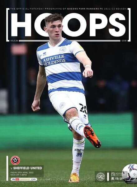 QPR Official Programmes – QPR vs Sheffield United – 29 April 2022 Cover