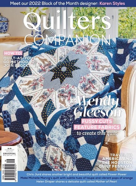 Quilters Companion – May 2022 Cover