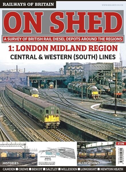 Railways of Britain – On Shed n.1 London Midland Region – February 2018 Cover
