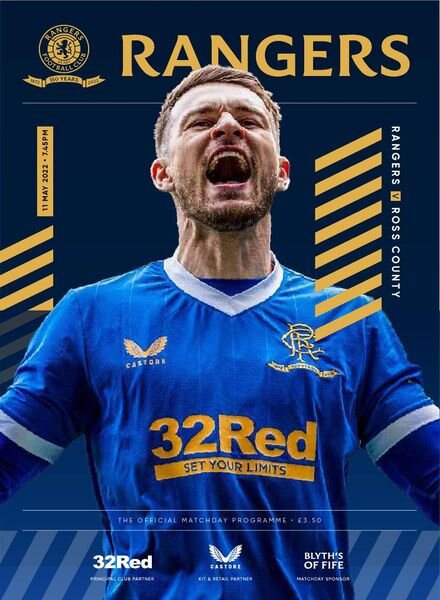 Rangers Football Club Matchday Programme – Rangers v R County – 11 May 2022 Cover