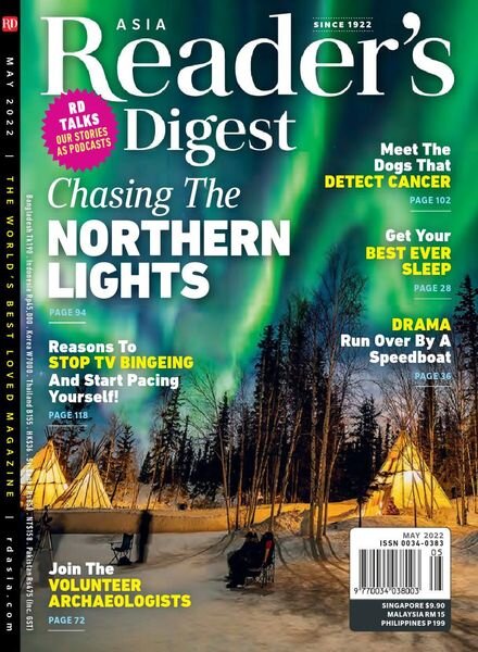 Reader’s Digest Asia – May 2022 Cover
