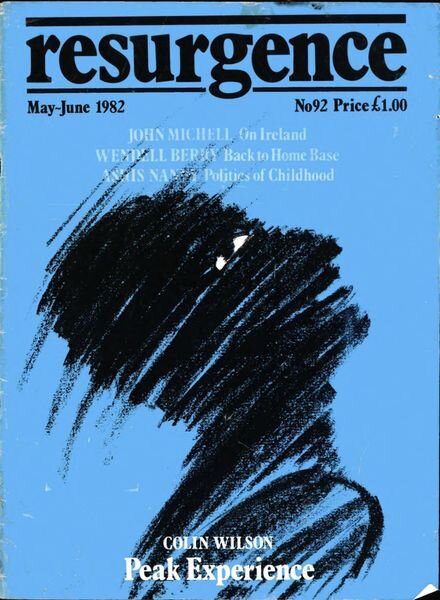 Resurgence & Ecologist – Resurgence 92 – May-June 1982 Cover