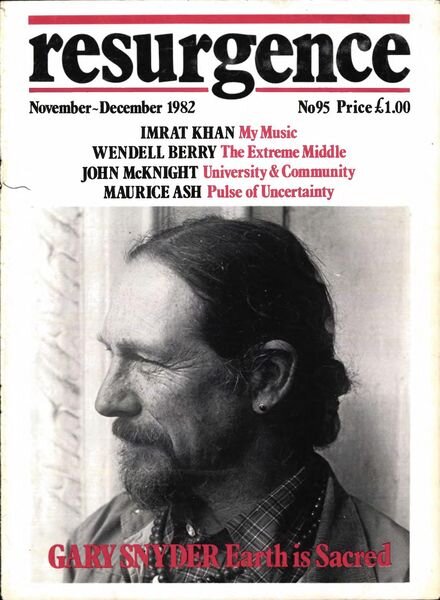 Resurgence & Ecologist – Resurgence 95 – Nov-Dec 1982 Cover