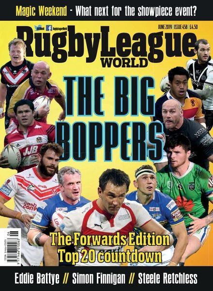 Rugby League World – Issue 458 – June 2019 Cover