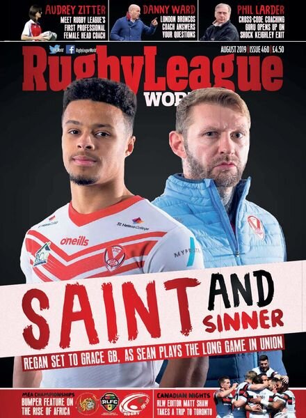 Rugby League World – Issue 460 – August 2019 Cover