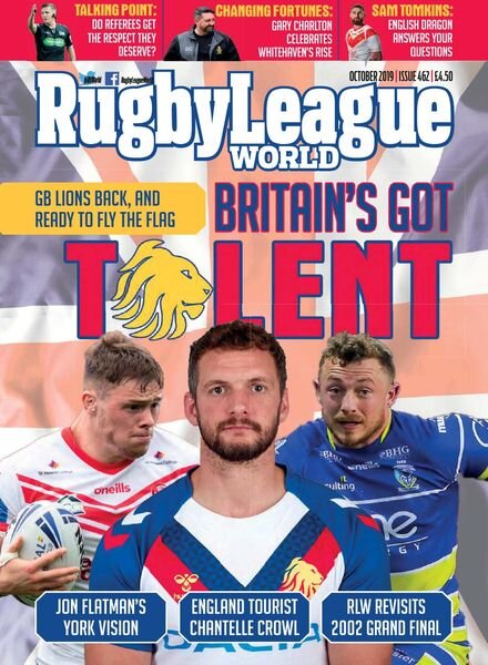 Rugby League World – Issue 462 – October 2019 Cover