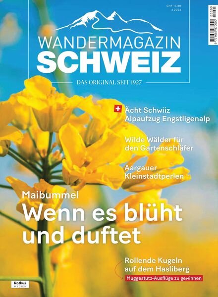 SCHWEIZ Das Wandermagazin – 12 Mai 2022 Cover